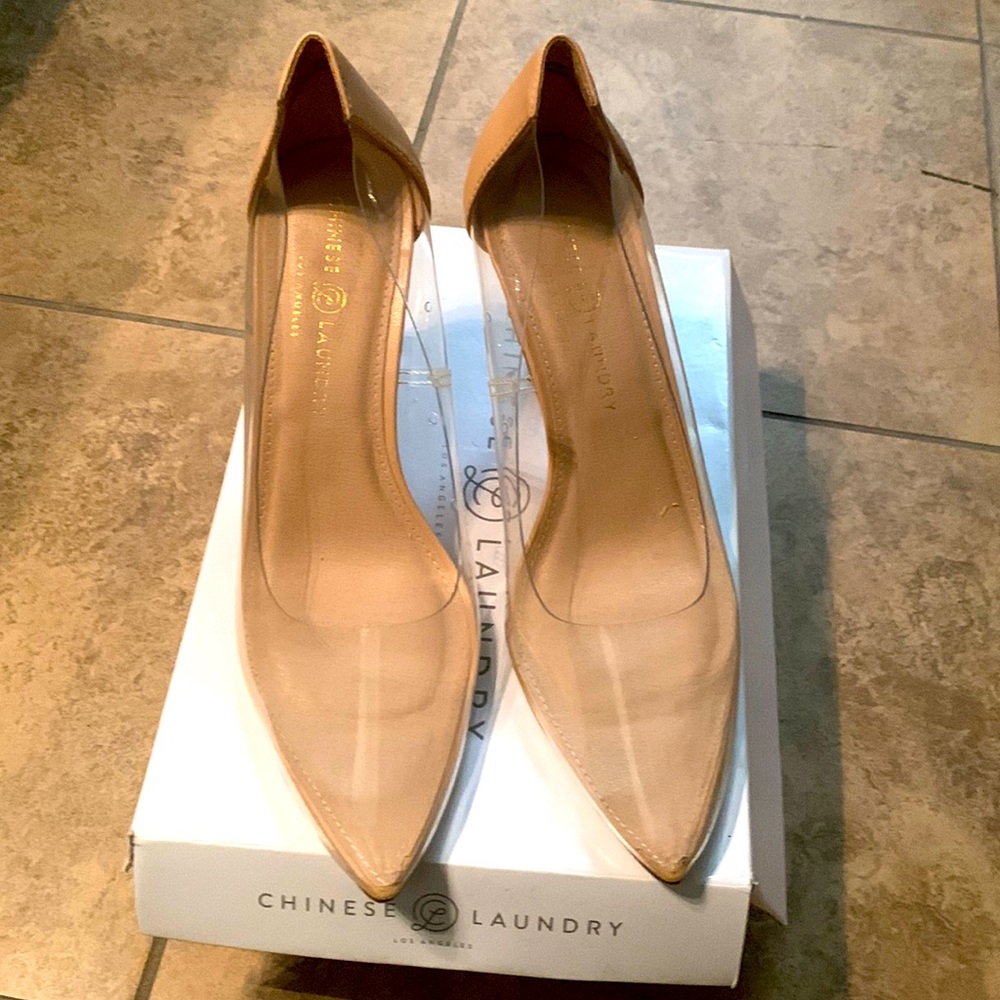 Clear heels